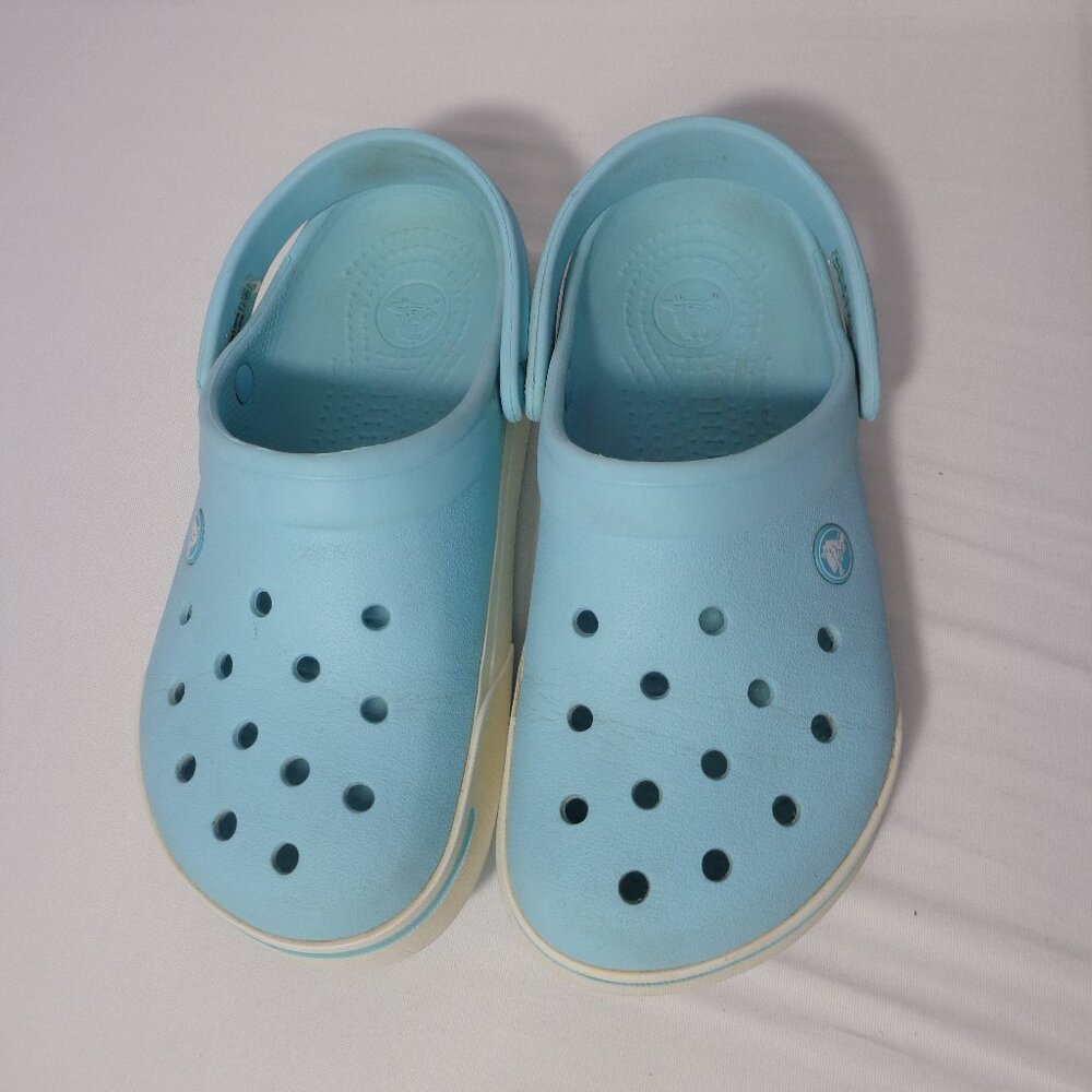 Crocs Crocband II Clogs Iced Blue Unisex Sandals Size Women's 7 Men's 5‎